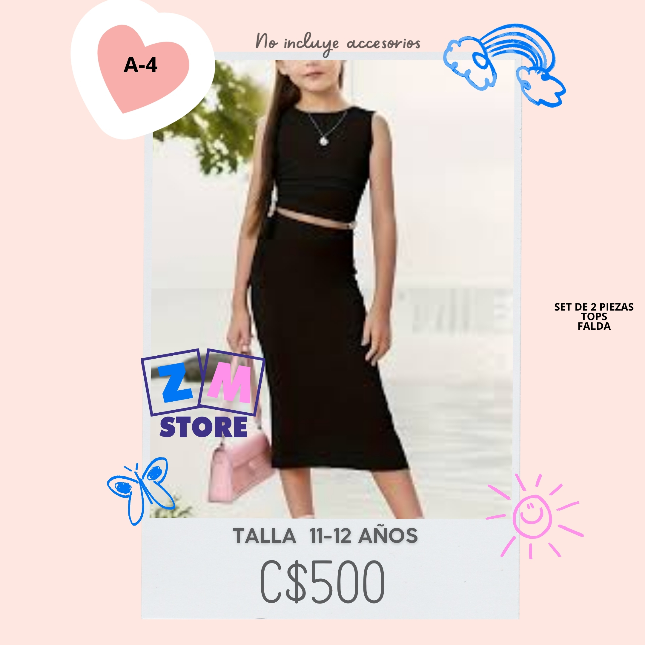 Conjunto con falda.--A-4