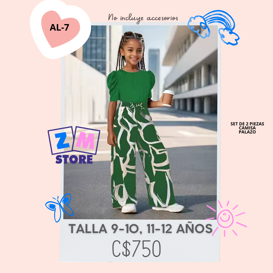 Conjunto con palazo.--AL-7