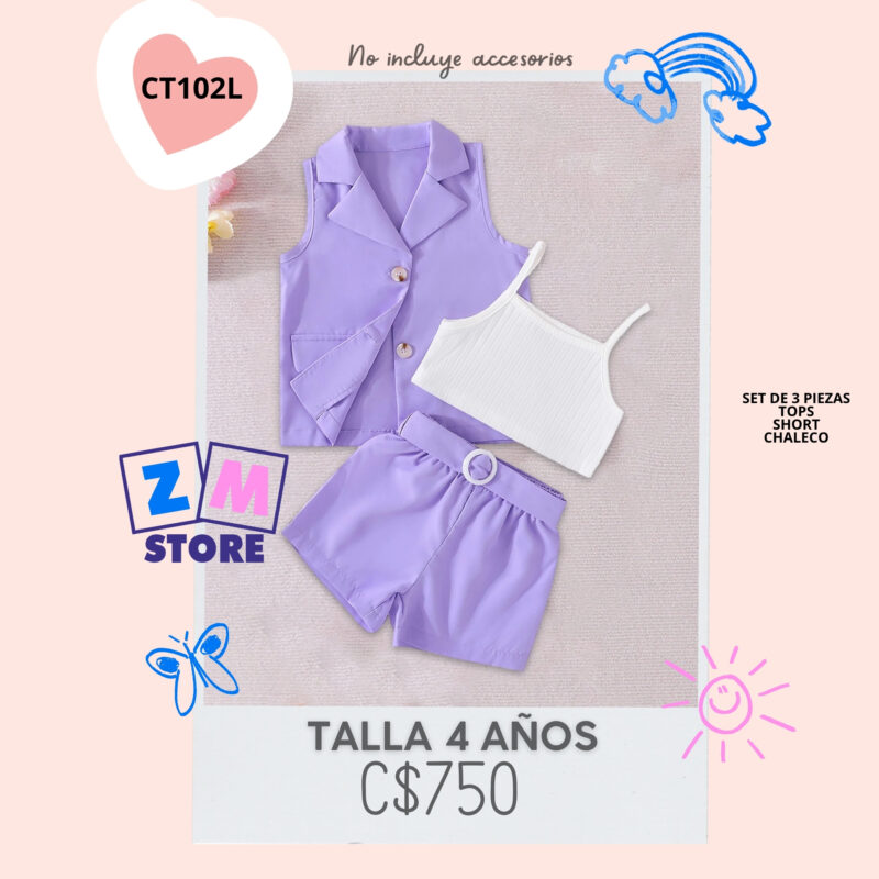Conjunto con short.--CT102L