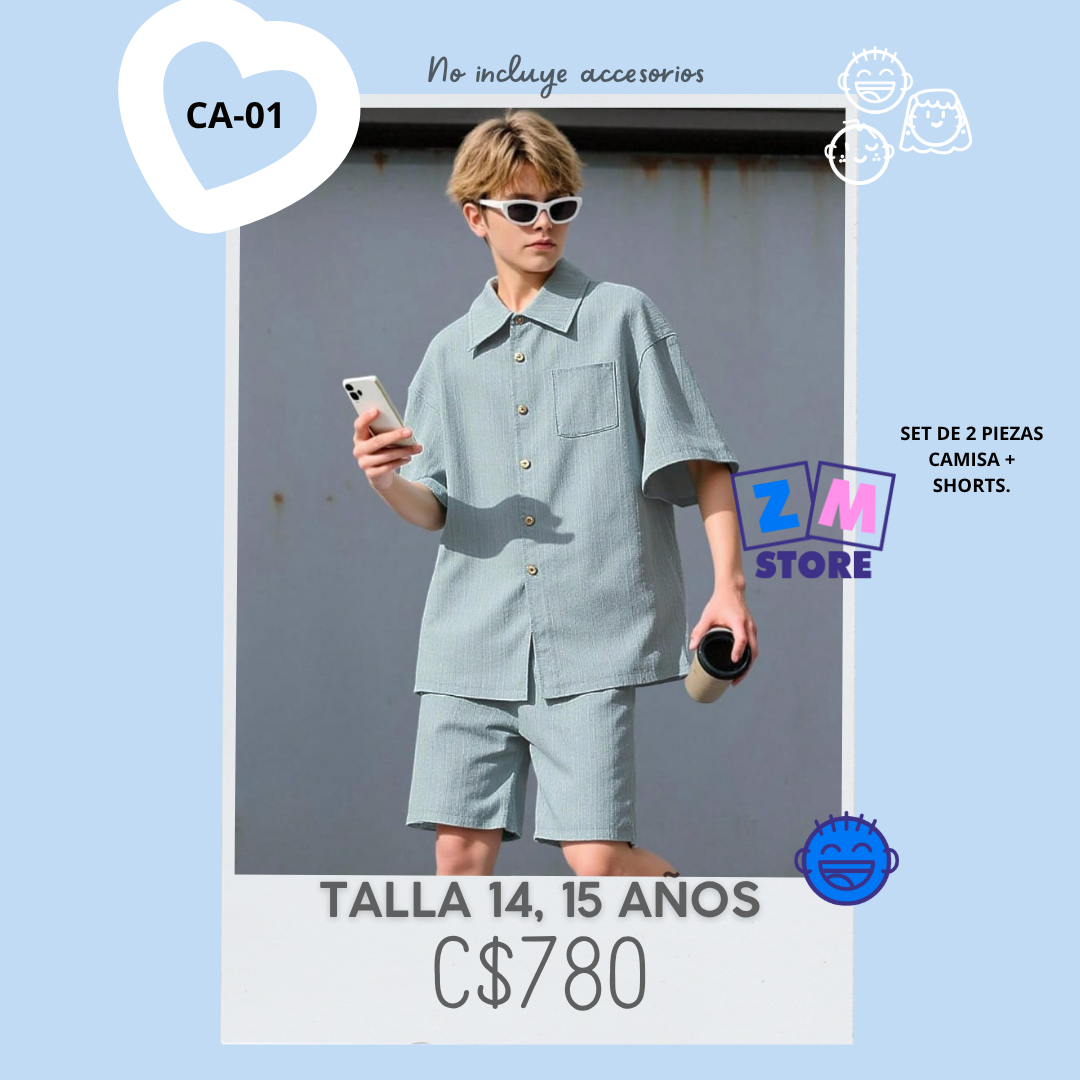 Conjunto de 2 piezas para adolescentes -- CA-01