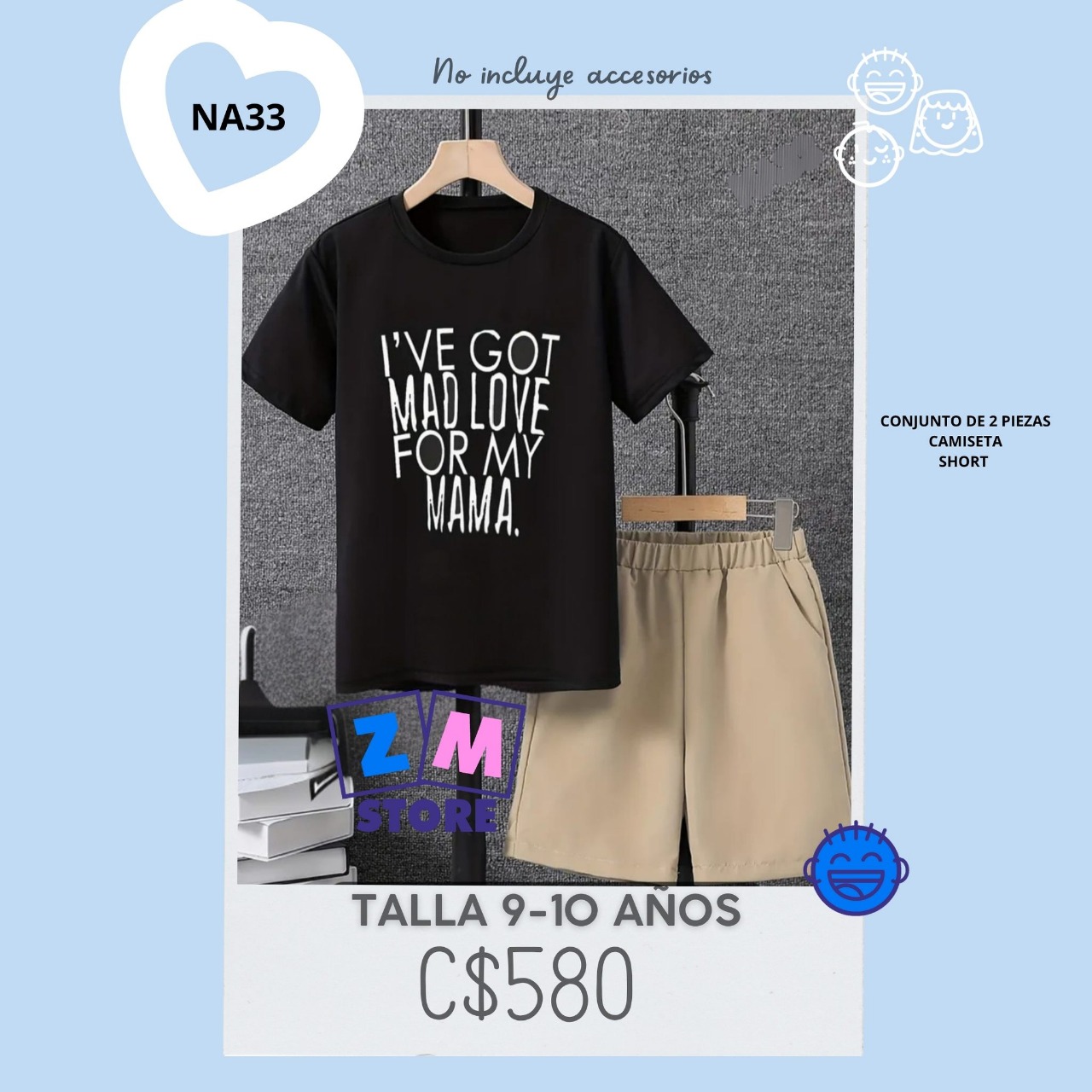 Conjunto con short.--NA33