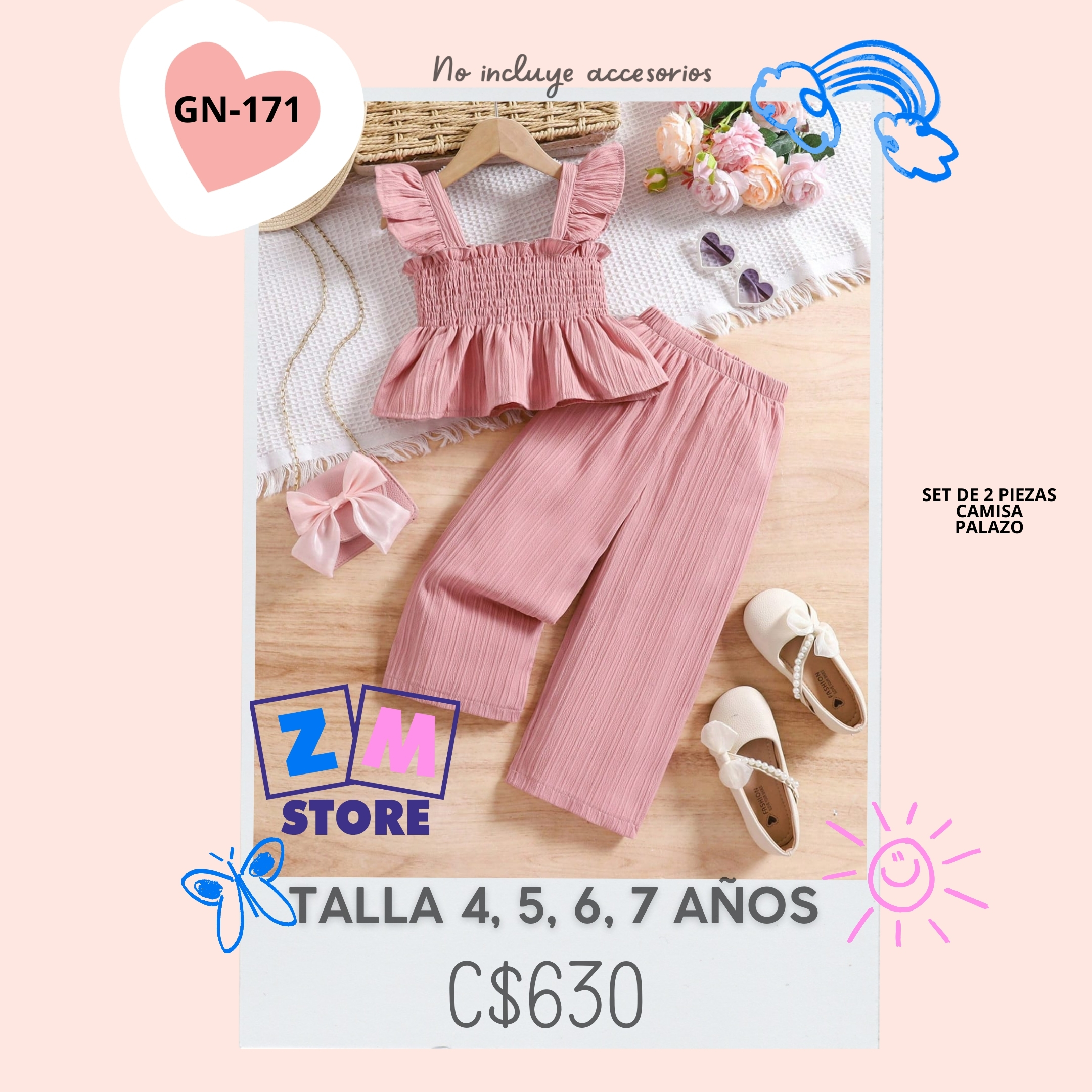 Conjunto con palazo.--GN-171