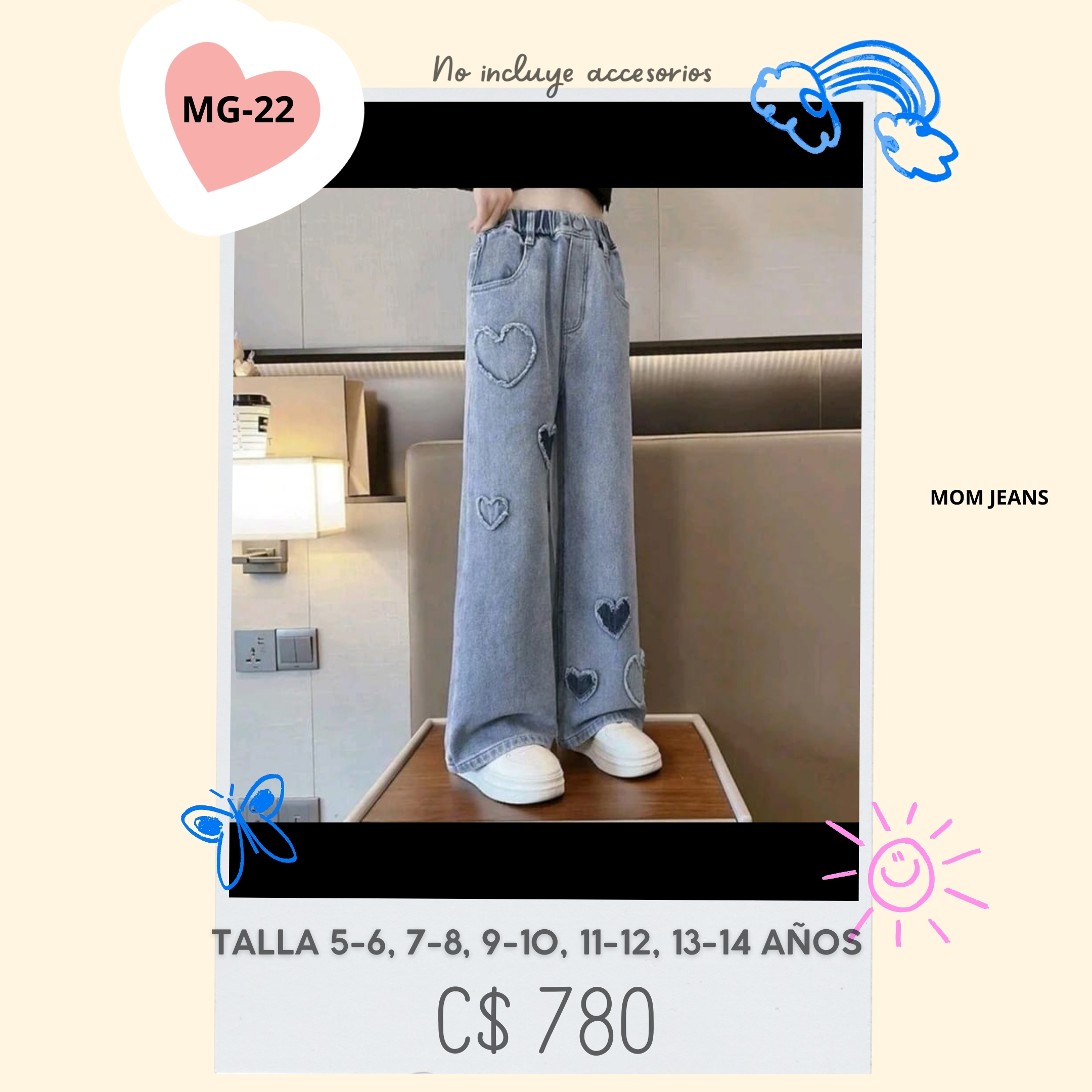 Jeans para niñas.--MG-22