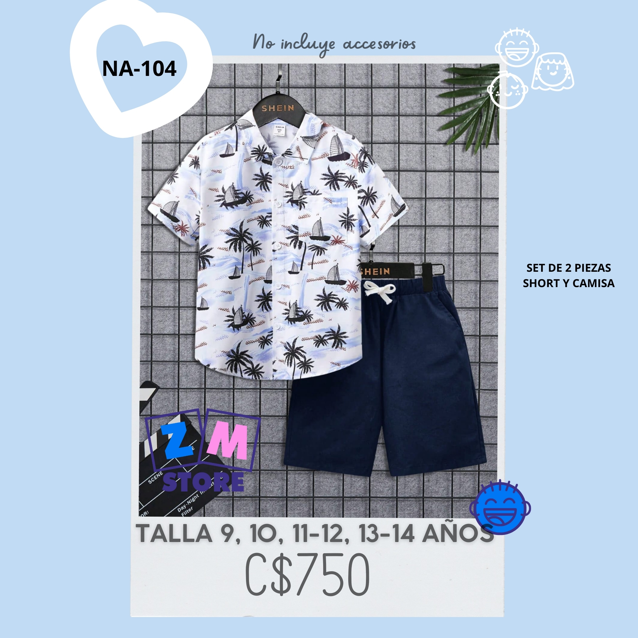 Conjunto con short.--NA-104