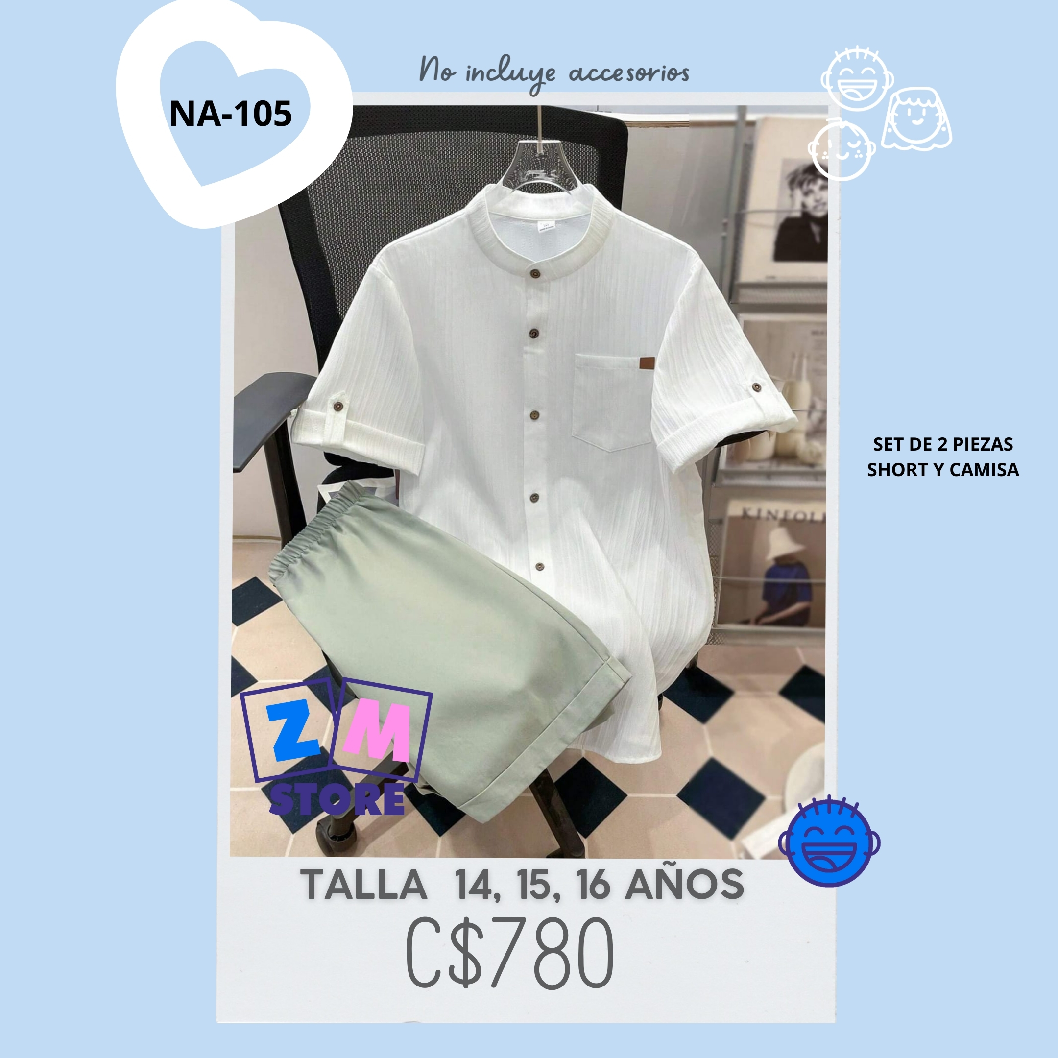 Conjunto con short.--NA-105