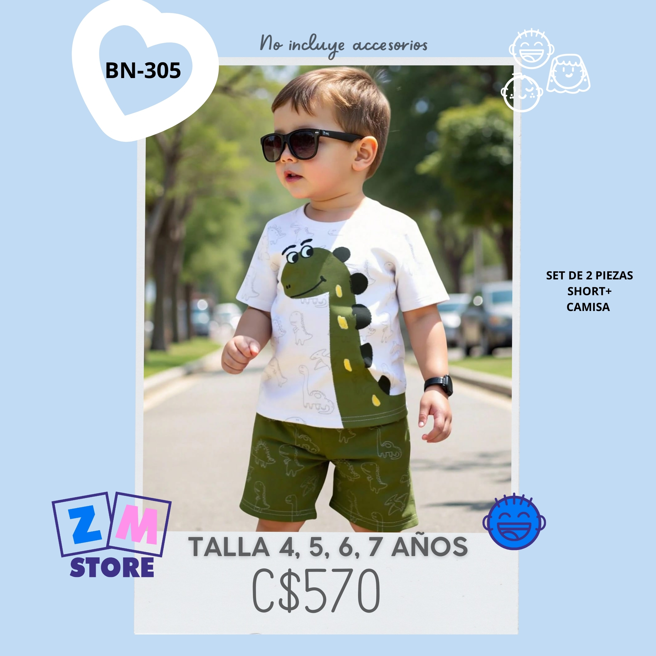 Conjunto con short - BN-305