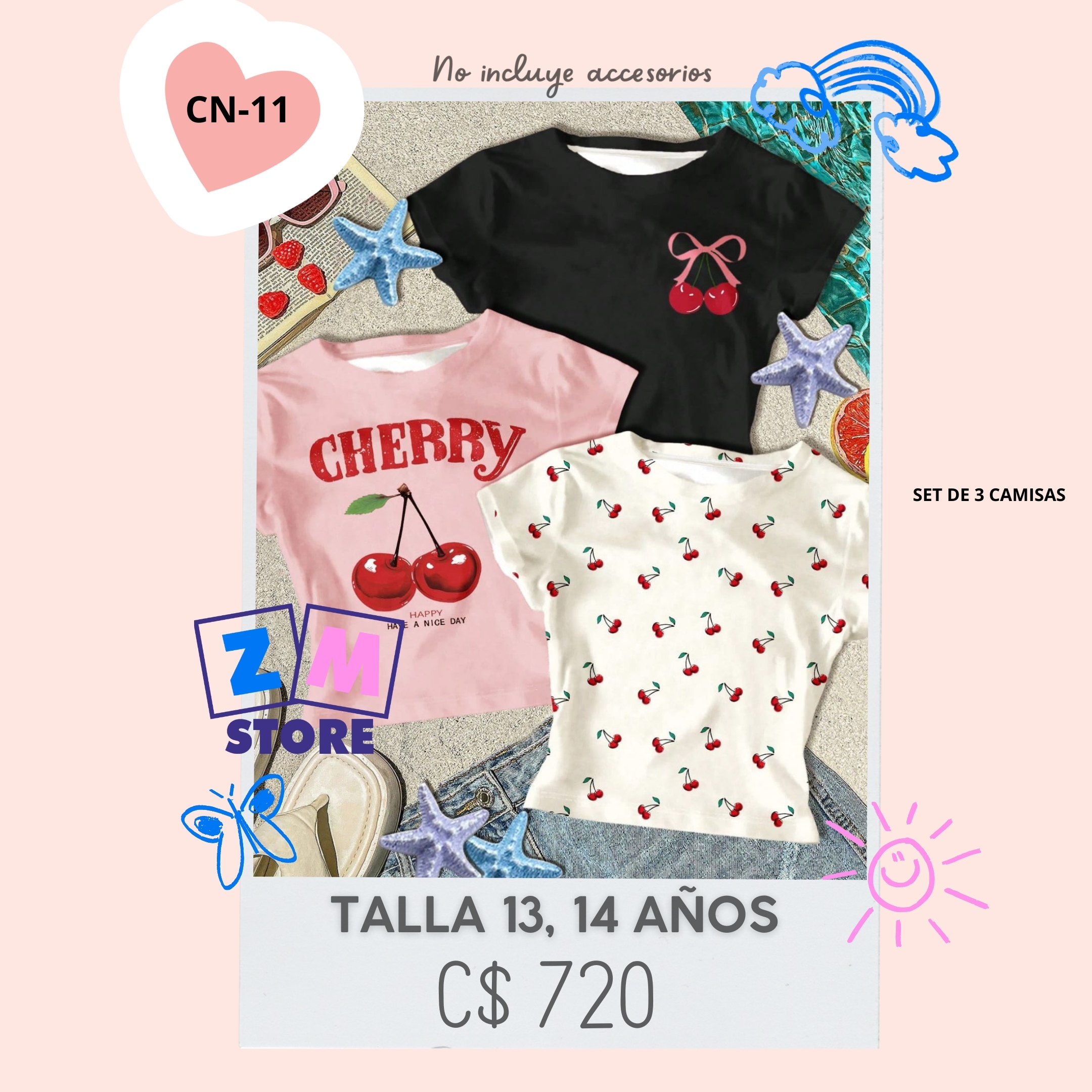 Set de 3 piezas.--CN-11