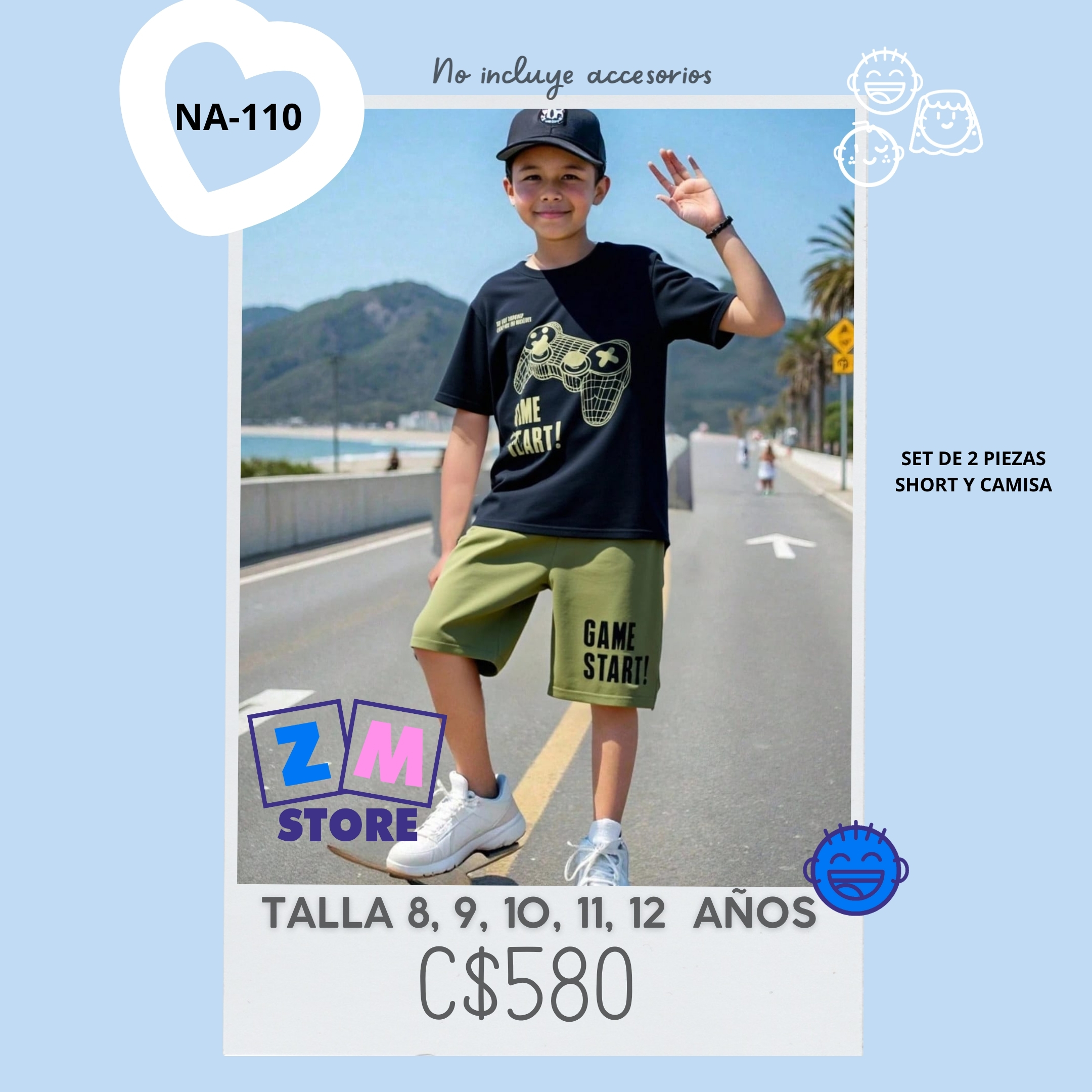 Conjunto con short.--NA-110