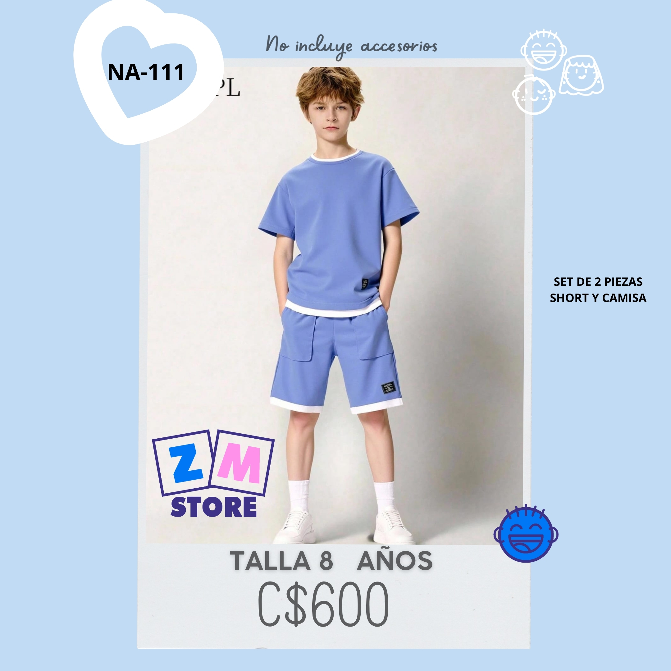 Conjunto con short.--NA-111