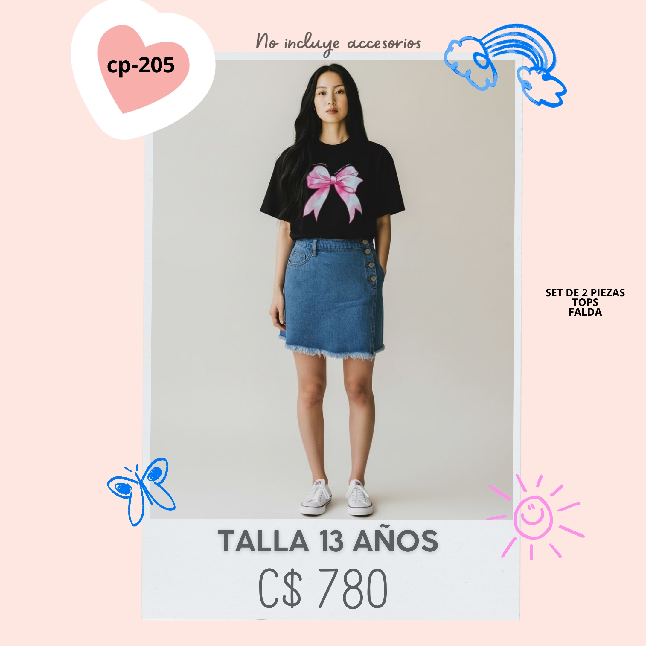 Conjunto con falda--CP-205