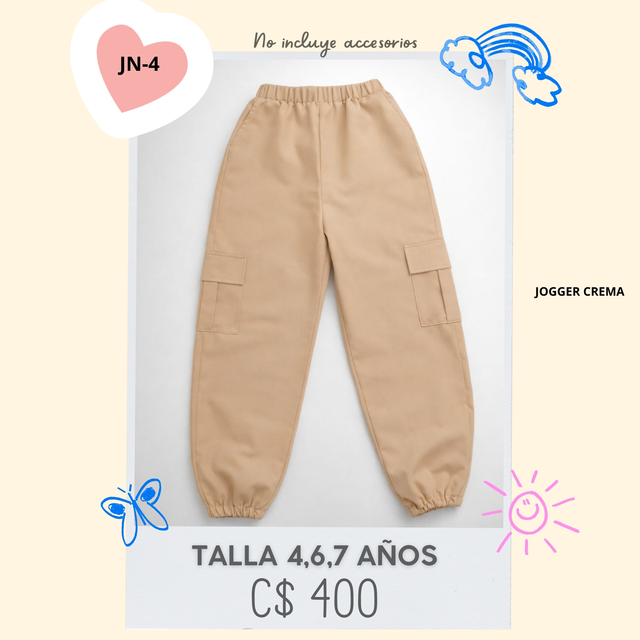 Jogger para niña. --JN-4