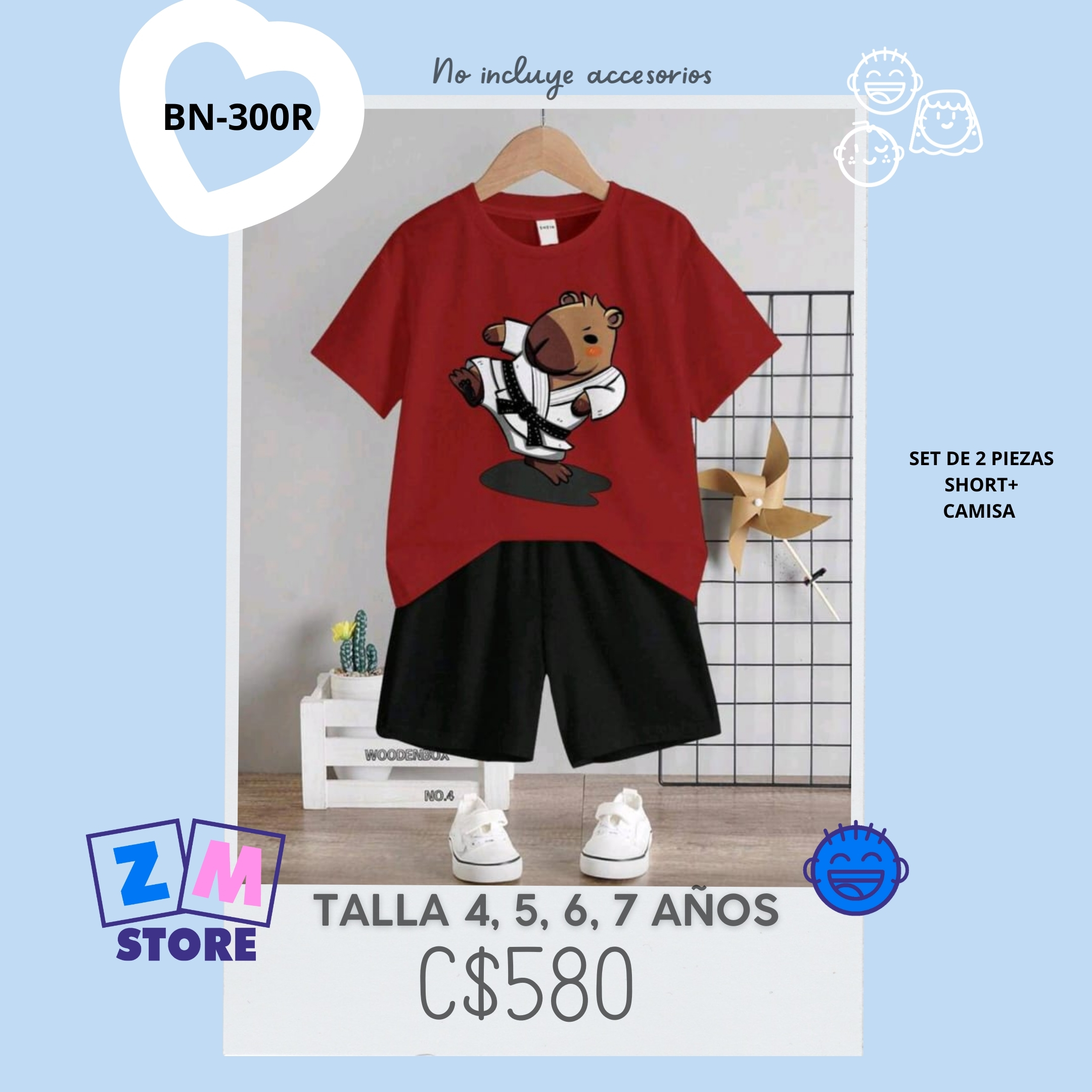 Conjunto con short.--BN-300R