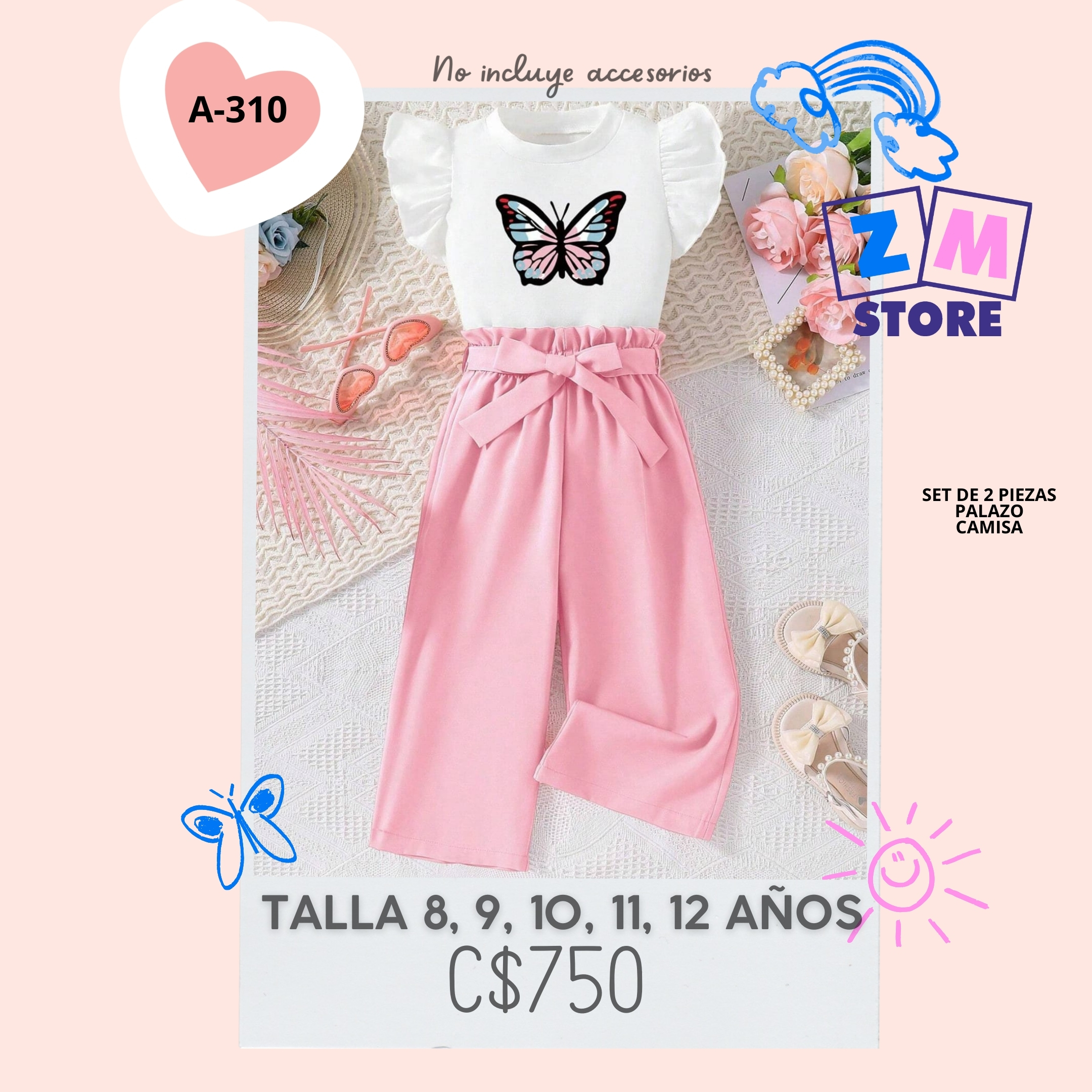 Conjunto con palazo.--A310