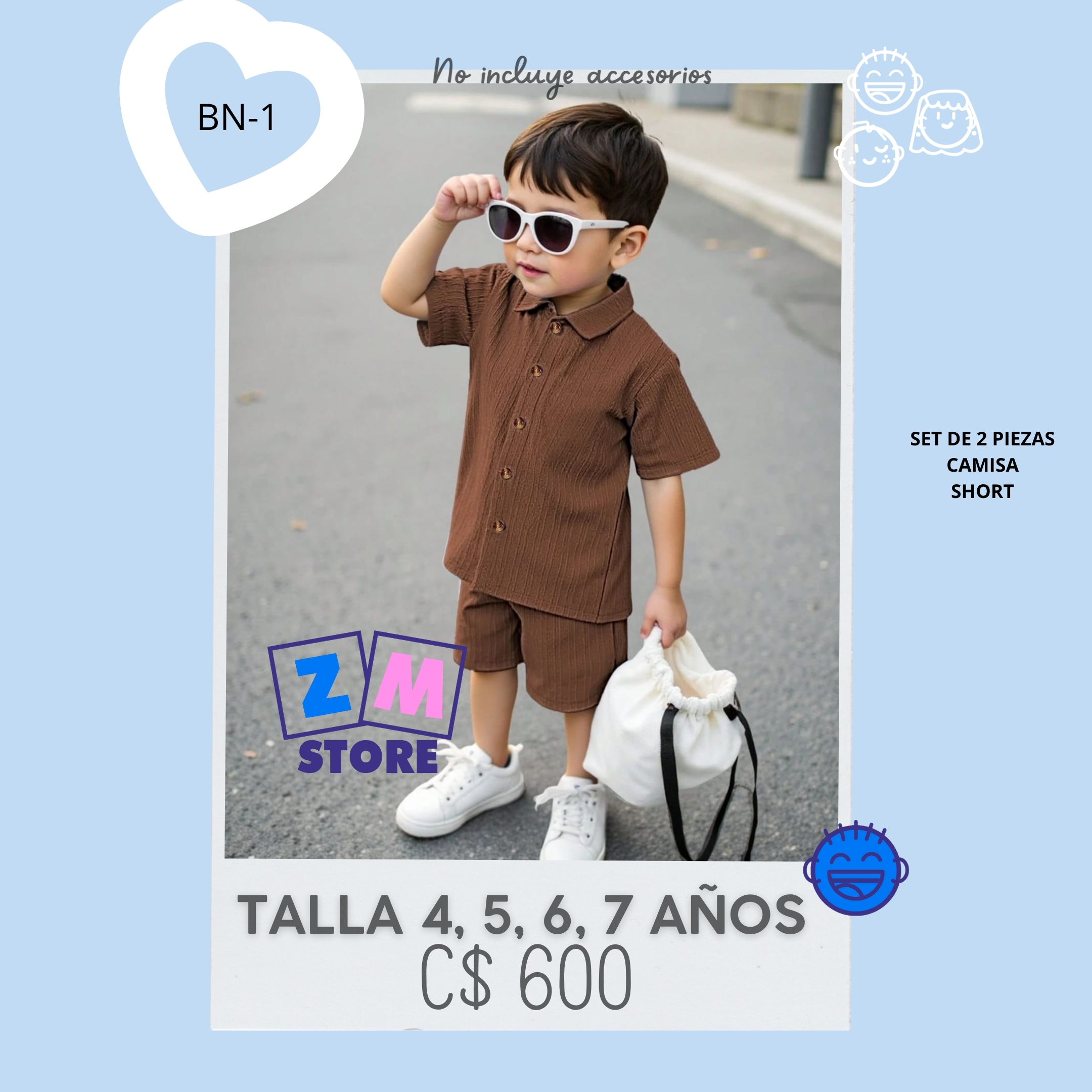 Conjunto con shorts --BN-1