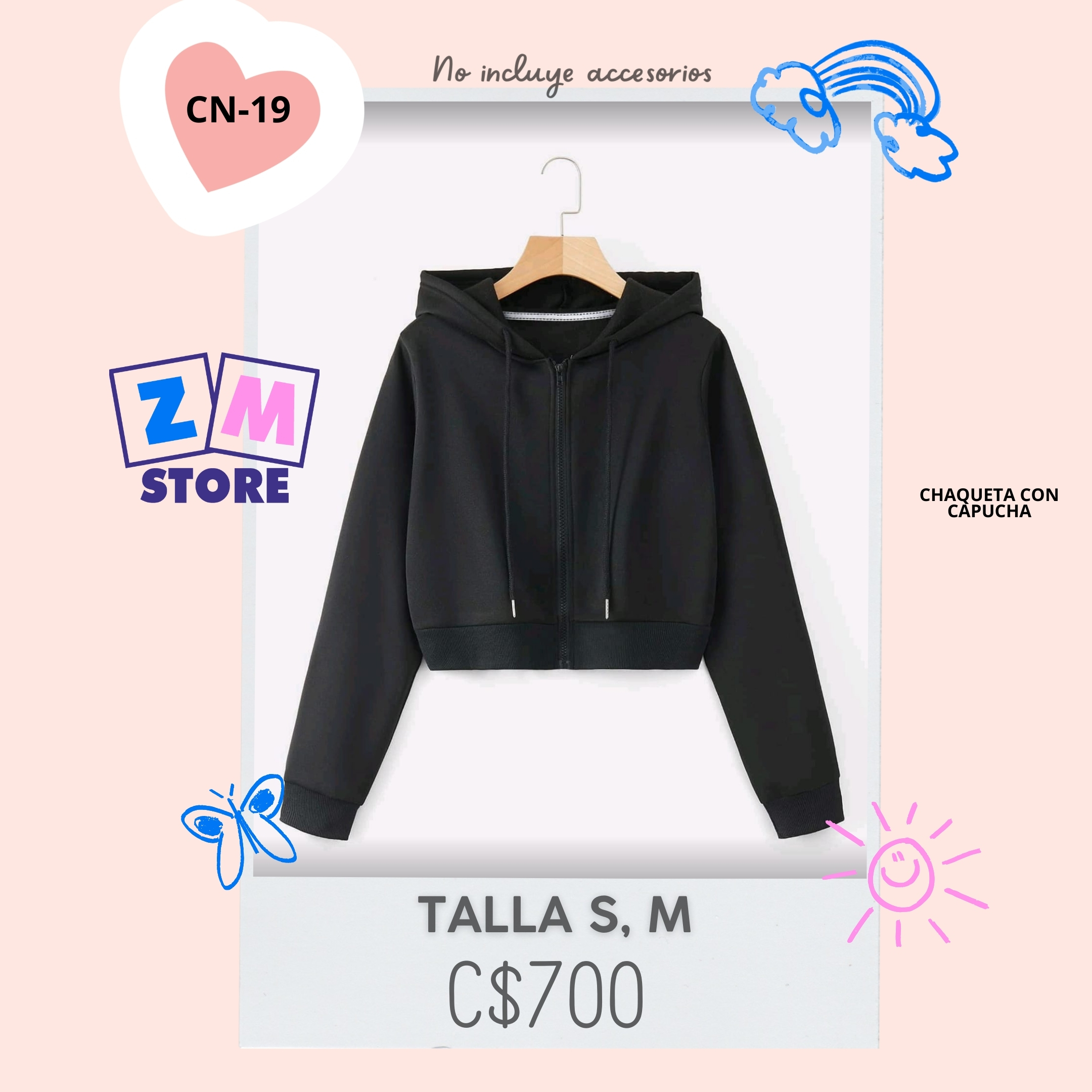 Chaqueta con capucha.--CN-19