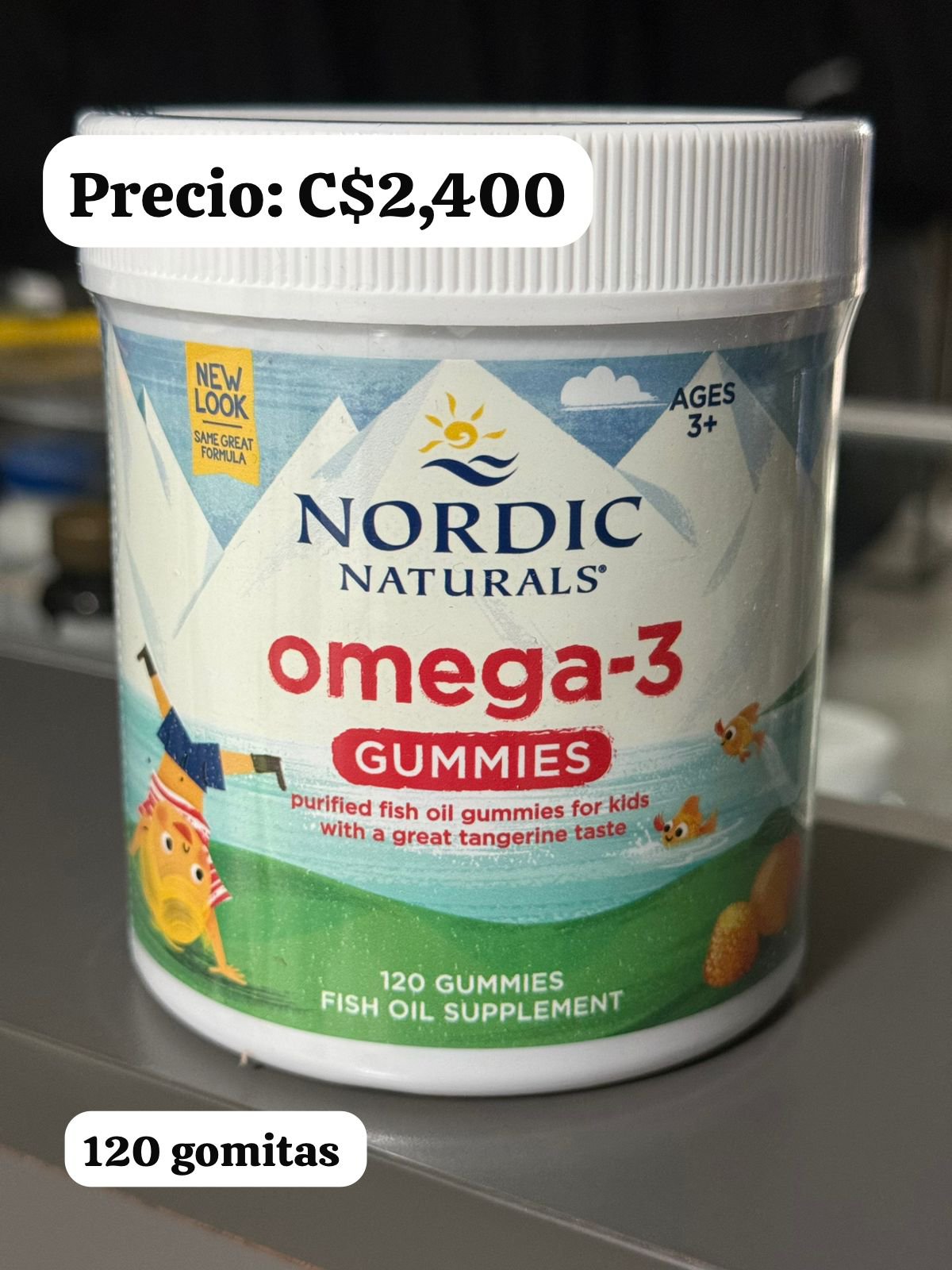 Omega 3 de 120 gomitas marca Nordic