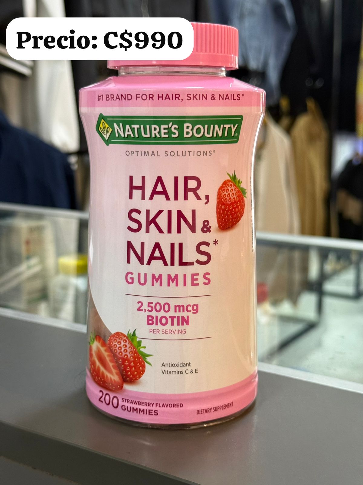 Gomitas para Uñas, piel y cabello. 200 gomitas