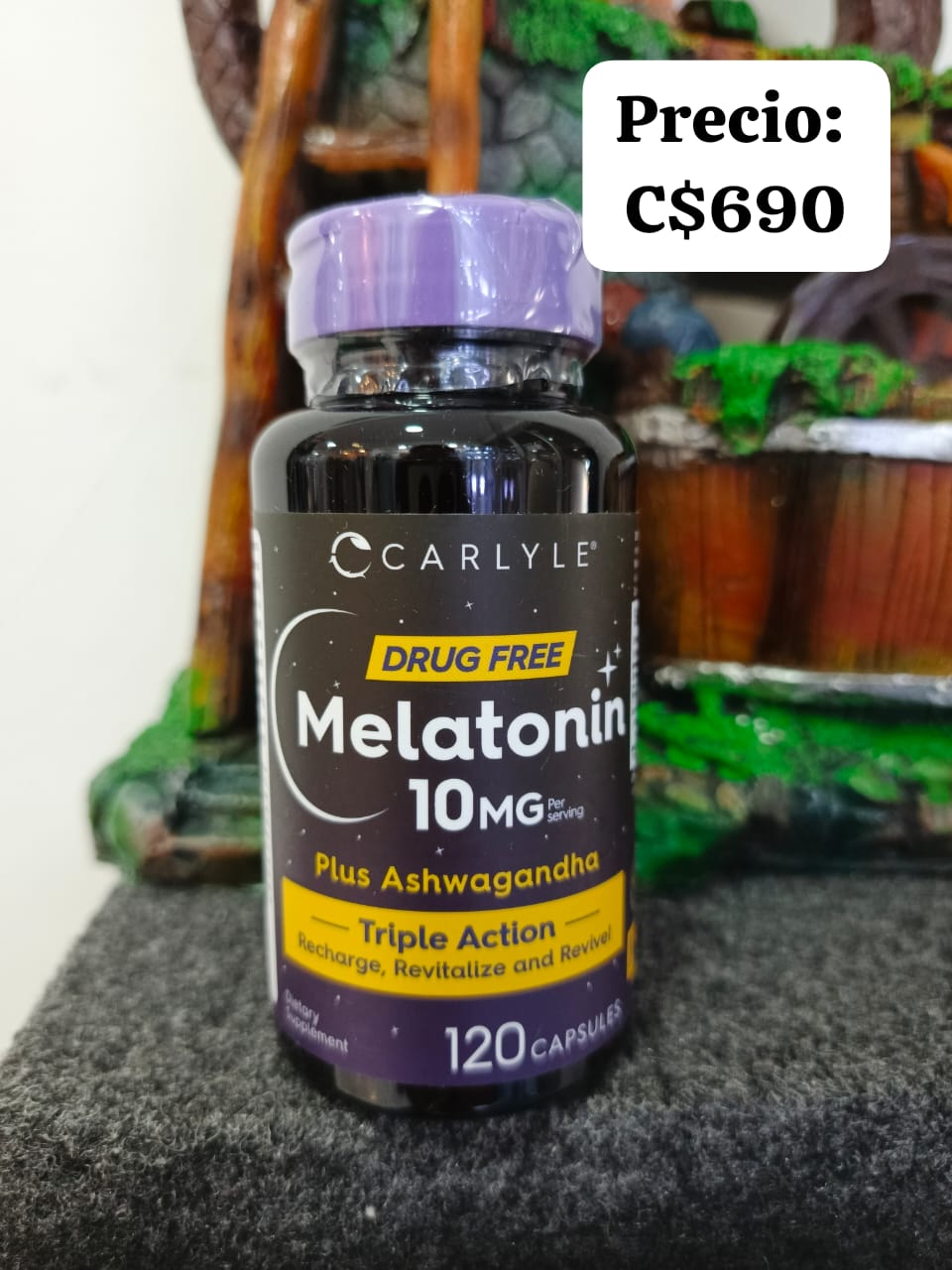 Melatonina 10 mg con Ashwagandha